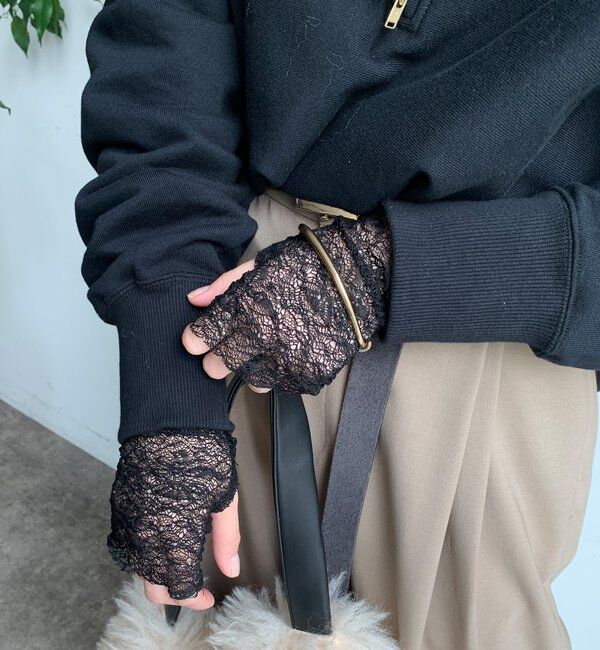  「レースロングスリーブトップス」|Tシャツ・カットソー|