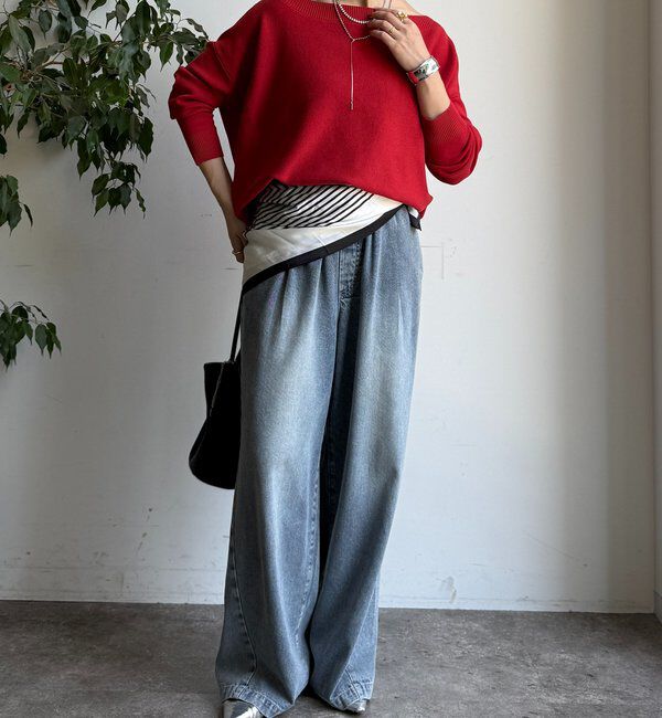  「ボートネックプルオーバー」|ニット・セーター|