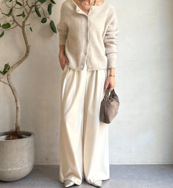  「ファーカシミヤカーディガン」|カーディガン|