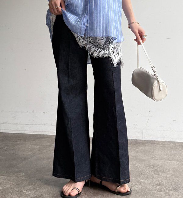  「ルーズフレアデニム」|デニム|インディゴブルー