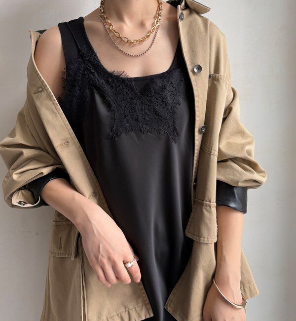  「アシメレースキャミ」|シャツ・ブラウス|