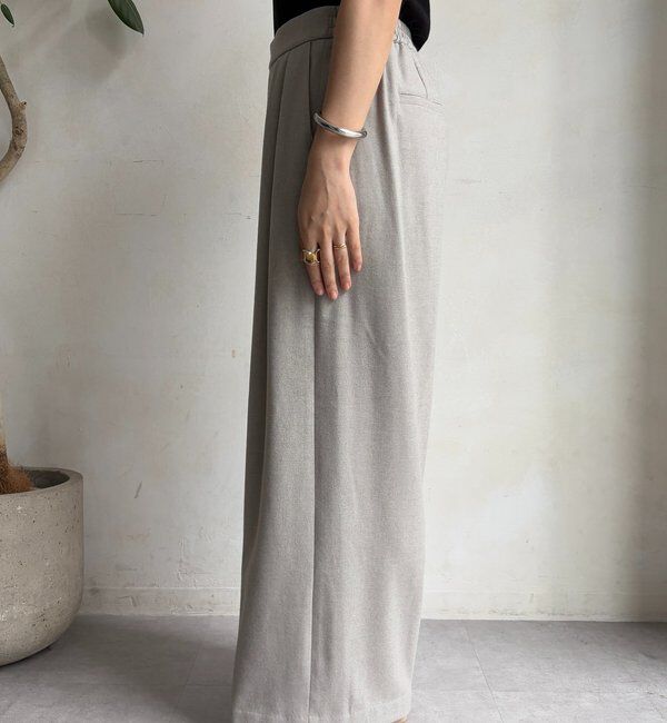  「ウォームタックワイドパンツ」|チノ|