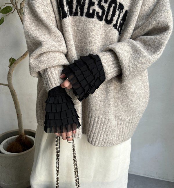  「袖フリルトップス」|Tシャツ・カットソー|