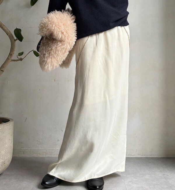  「サテンストレートスカート」|スカート|