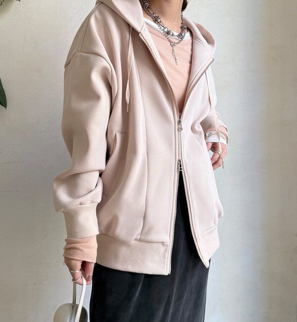  「ボンディングジップフーディー」|Tシャツ・カットソー|