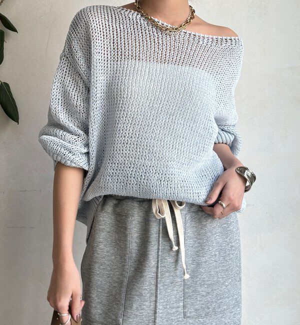  「【新色追加！】コットンローゲージプルオーバー」|ニット・セーター|