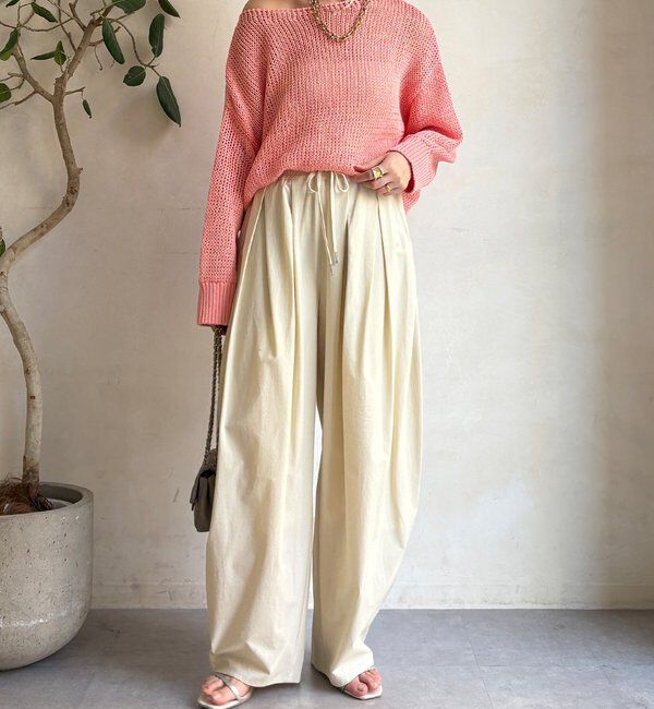  「【新色追加！】コットンローゲージプルオーバー」|ニット・セーター|