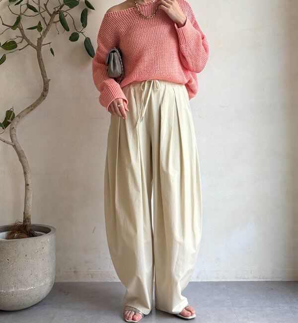  「【新色追加！】コットンローゲージプルオーバー」|ニット・セーター|