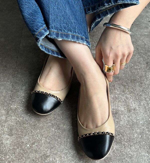  「【WEB限定】チェーンフラットパンプス」|その他|