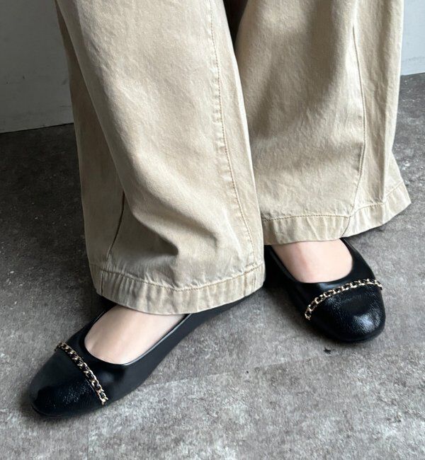 「【WEB限定】チェーンフラットパンプス」|その他|