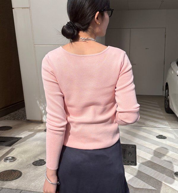  「【REI企画カラーあり】スクエアニットロングスリーブプルオーバー」|ニット・セーター|