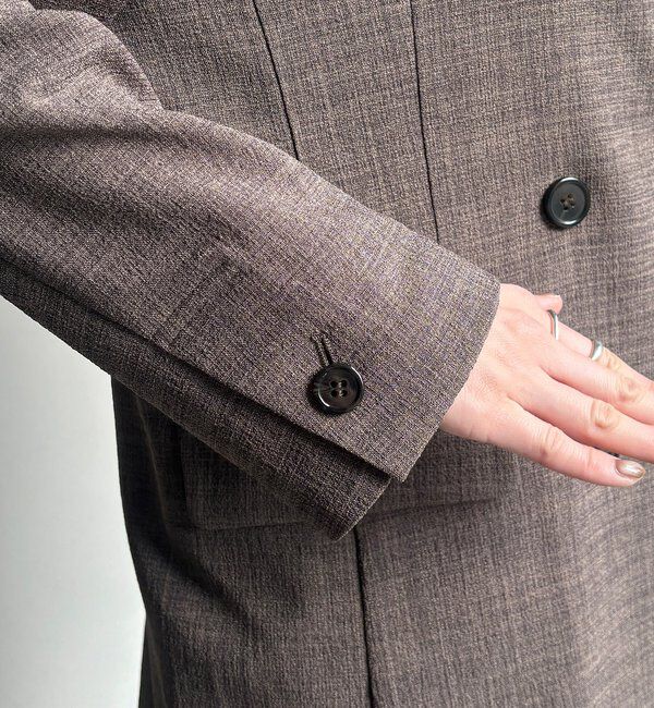  「【インフルエンサー REI企画】リネンライクスラブジャケット」|テーラードジャケット|