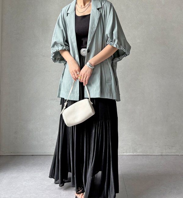  「【WEB限定】ポンチョテーラードジャケット」|テーラードジャケット|