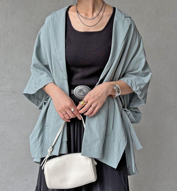  「【WEB限定】ポンチョテーラードジャケット」|テーラードジャケット|