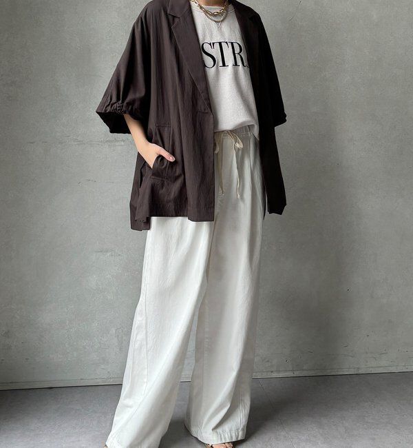  「【WEB限定】ポンチョテーラードジャケット」|テーラードジャケット|