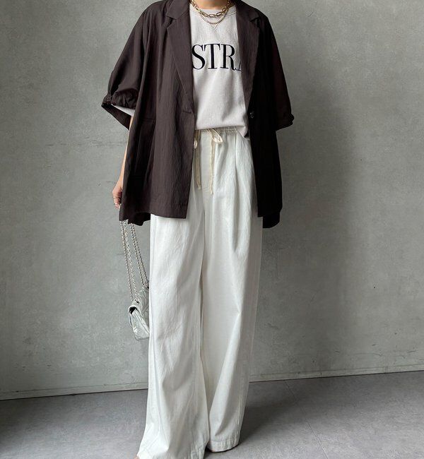  「【WEB限定】ポンチョテーラードジャケット」|テーラードジャケット|