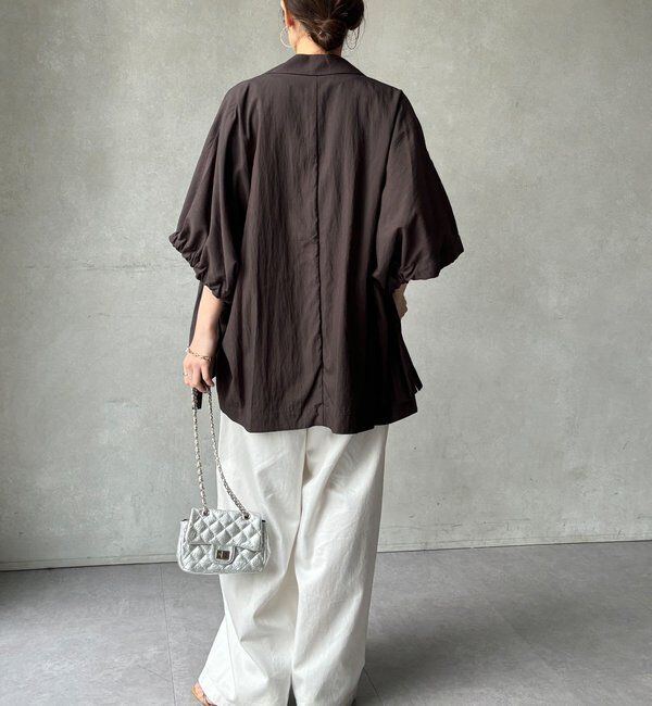  「【WEB限定】ポンチョテーラードジャケット」|テーラードジャケット|