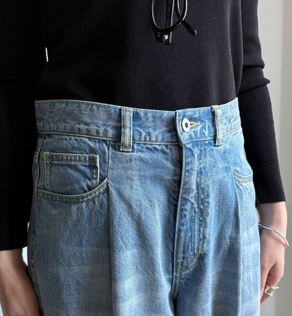  「ダメージワイドデニム」|デニム|
