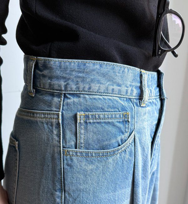  「ダメージワイドデニム」|デニム|