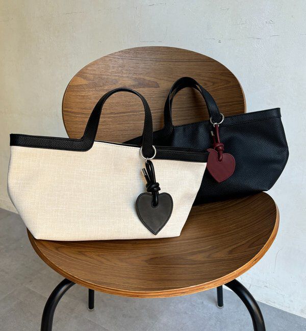  「ハートチャーム付トートバッグ」|トートバッグ|