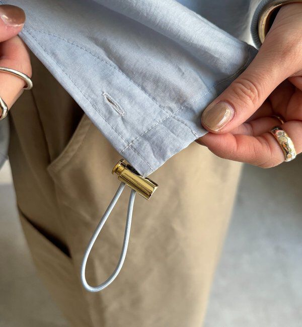  「袖リブ襟付シアースピンドルブラウス」|シャツ・ブラウス|