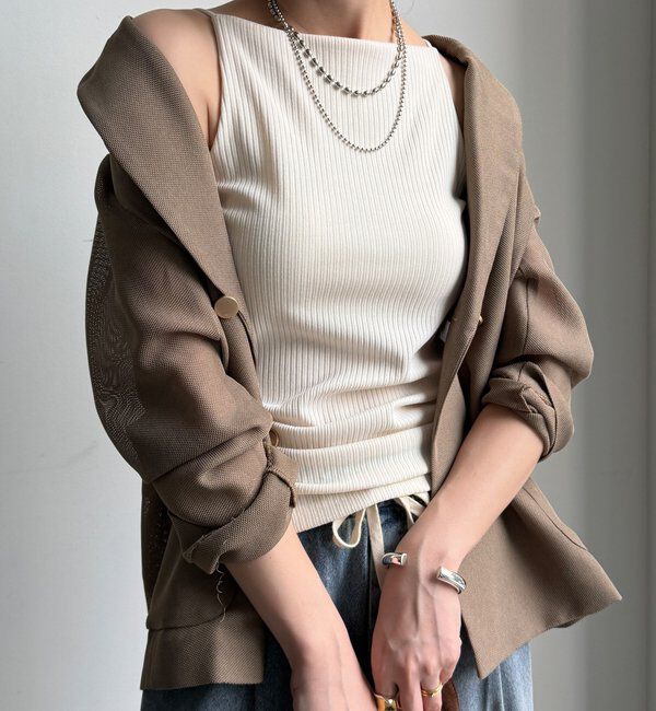  「【WEB限定】カップ付キャミ」|Tシャツ・カットソー|アイボリー