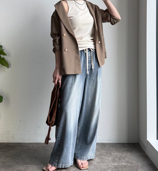  「【WEB限定】カップ付キャミ」|Tシャツ・カットソー|