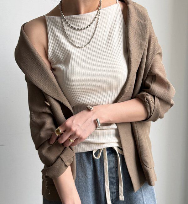  「【WEB限定】カップ付キャミ」|Tシャツ・カットソー|