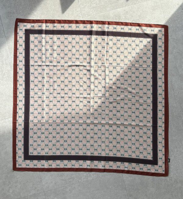  「【WEB限定】リバーシブル幾何柄スカーフ」|マフラー|