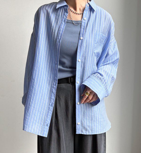  「マルチWAYストライプシャツ」|シャツ・ブラウス|