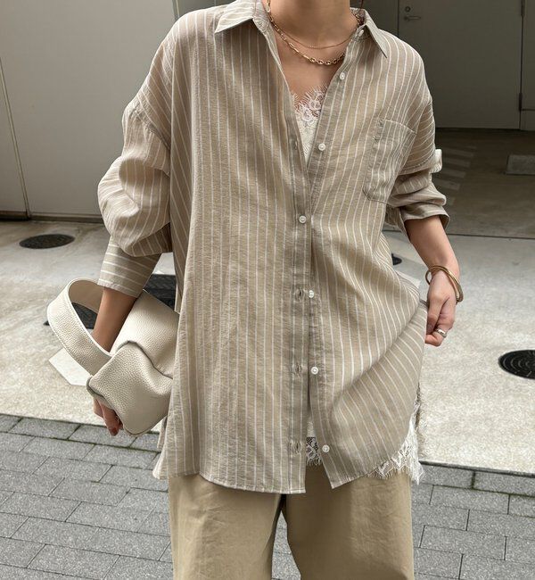  「マルチWAYストライプシャツ」|シャツ・ブラウス|