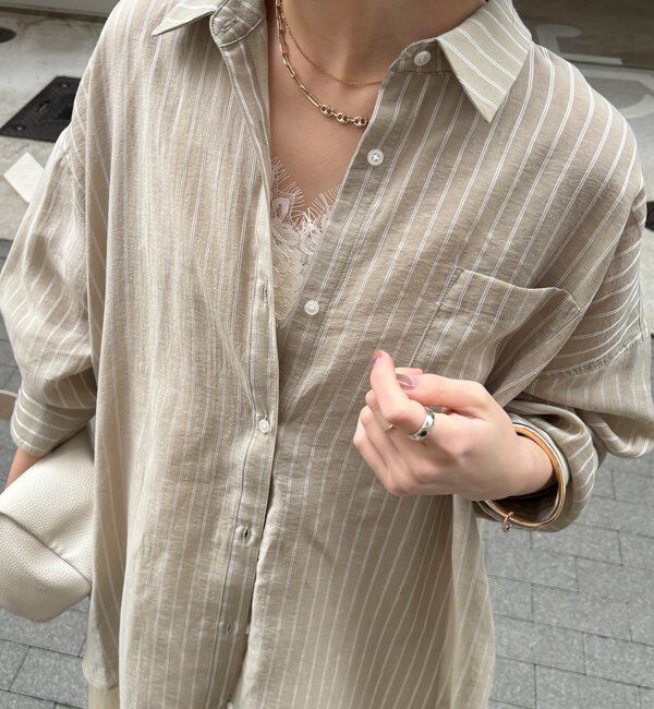  「マルチWAYストライプシャツ」|シャツ・ブラウス|