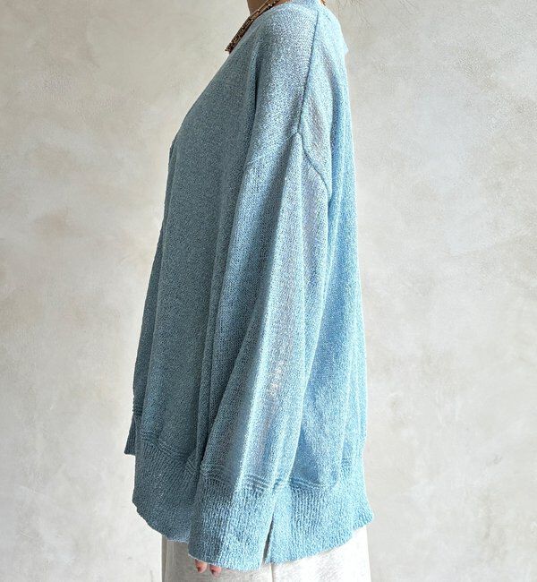  「【WEB限定】ペーパーヤーン前後2WAYカーディガン」|カーディガン|