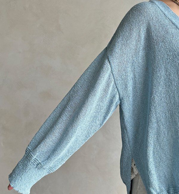  「【WEB限定】ペーパーヤーン前後2WAYカーディガン」|カーディガン|