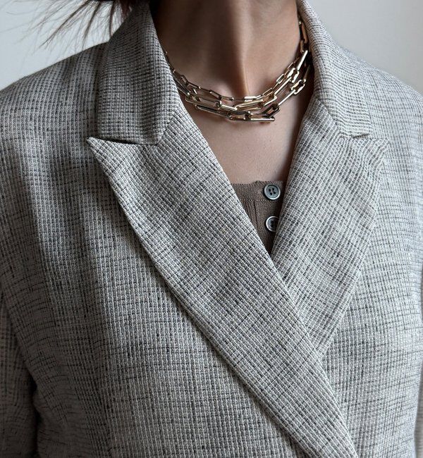 「シアーツイードダブルジャケット」|テーラードジャケット|