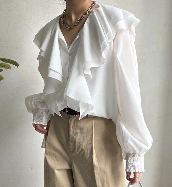  「ラッフルブラウス」|シャツ・ブラウス|