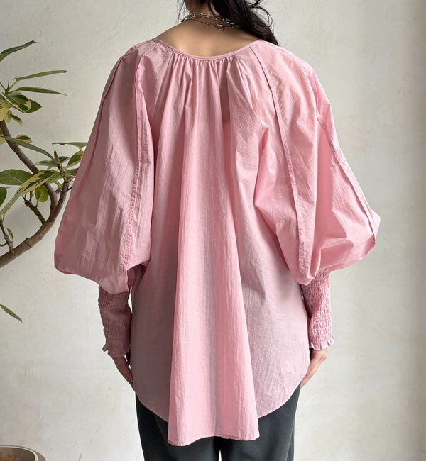  「シャーリングカフチュニックブラウス」|シャツ・ブラウス|