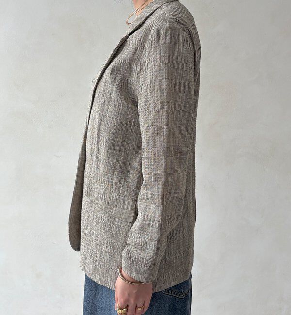  「【WEB限定】スラブチェックテーラードジャケット」|テーラードジャケット|