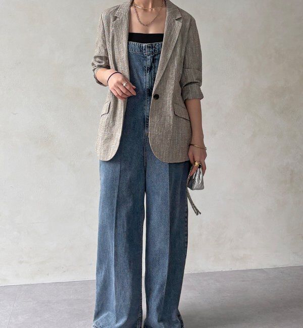  「【WEB限定】スラブチェックテーラードジャケット」|テーラードジャケット|