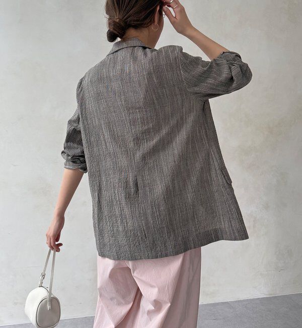  「【WEB限定】スラブチェックテーラードジャケット」|テーラードジャケット|