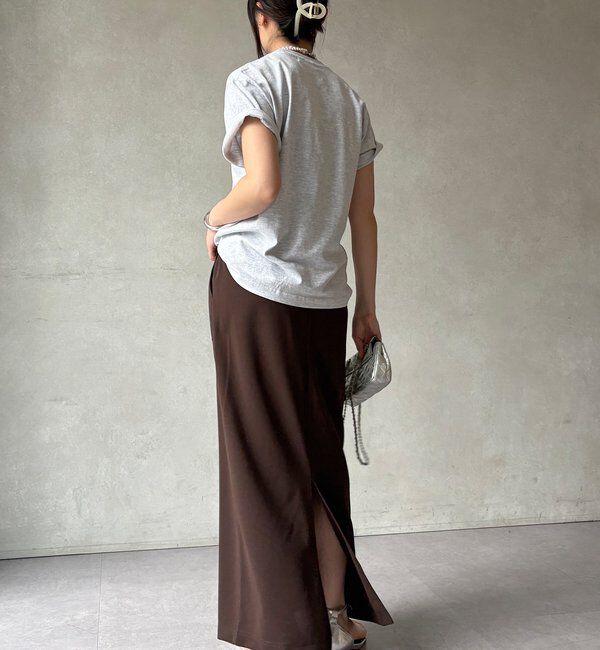  「【WEB限定】カットジョーゼットタイトスカート」|スカート|