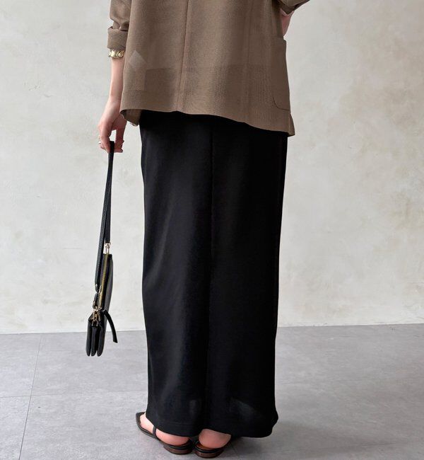  「【WEB限定】カットジョーゼットタイトスカート」|スカート|