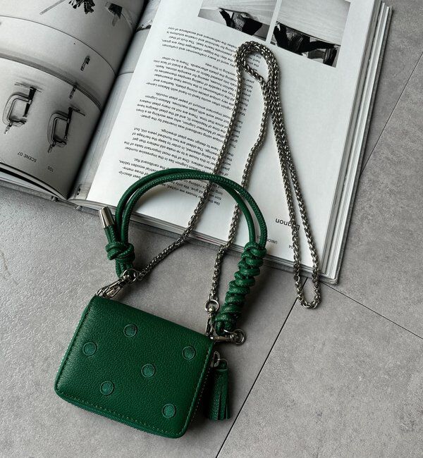  「【WEB限定】ドット刺繍ジャバラチャームウォレットショルダー」|その他|