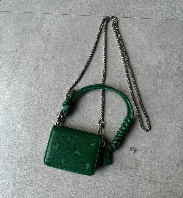  「【WEB限定】ドット刺繍ジャバラチャームウォレットショルダー」|その他|