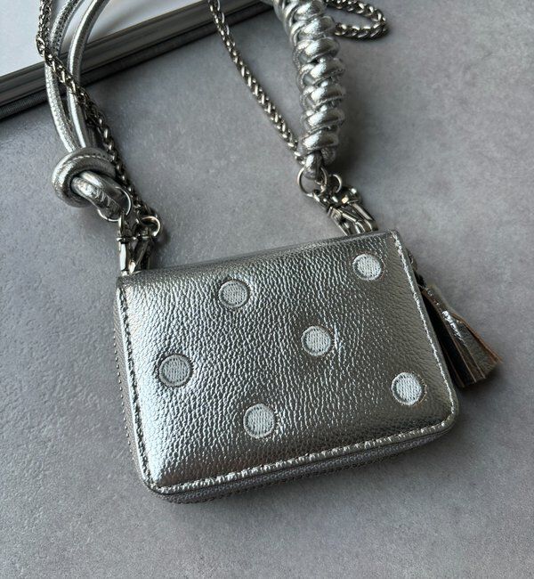  「【WEB限定】ドット刺繍ジャバラチャームウォレットショルダー」|その他|