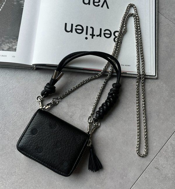  「【WEB限定】ドット刺繍ジャバラチャームウォレットショルダー」|その他|