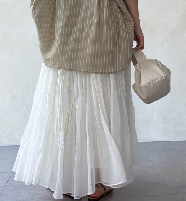  「ランダムプリーツボリュームスカート」|スカート|