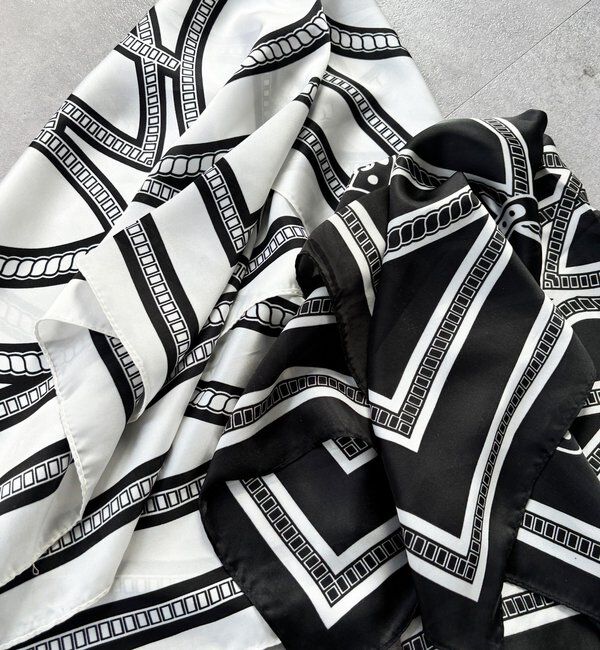  「【WEB限定】チェーン柄スカーフ」|マフラー|