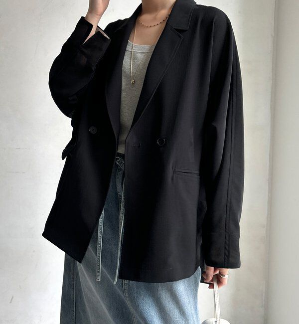  「【WEB限定】ドルマンスリーブテーラードジャケット」|テーラードジャケット|