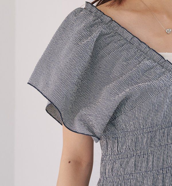  「【低身長サイズ】シャーリングイージーオールインワン」|オールインワン|